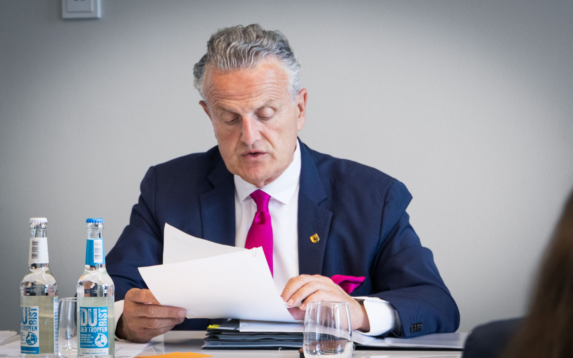 Dr. Frank Nopper, Oberbürgermeister der Landeshauptstadt Stuttgart und Vorsitzender des Aufsichtsrats, bei der 4. Mitgliederversammlung der KI-Allianz Baden-Württemberg.